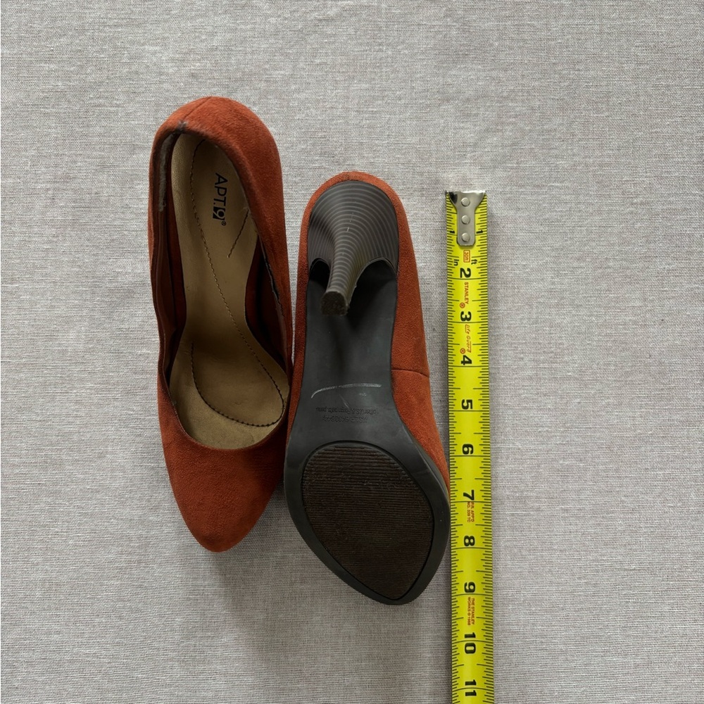 Apt. 9 vintage rust orange work academia heels. - Picture 8 of 9